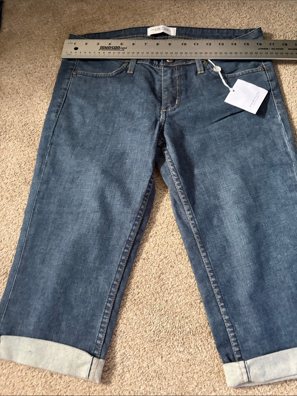 Habitual Midwash Blue Cropped Denim Capris